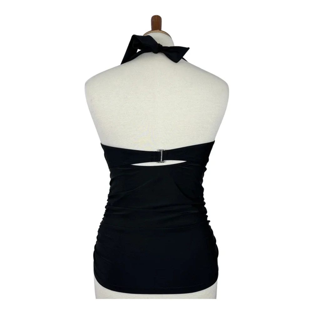 Athleta Women's Black Halter Tankini Top Size 34 B/C